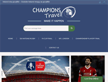 Tablet Screenshot of champions-travel.com